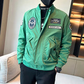 Threebooy Slim Fit Zip V Male Coats Casual Men's Jackets Vintage Fast Delvery Harajuku High Quality Korean Reviews Many Luxury Designer